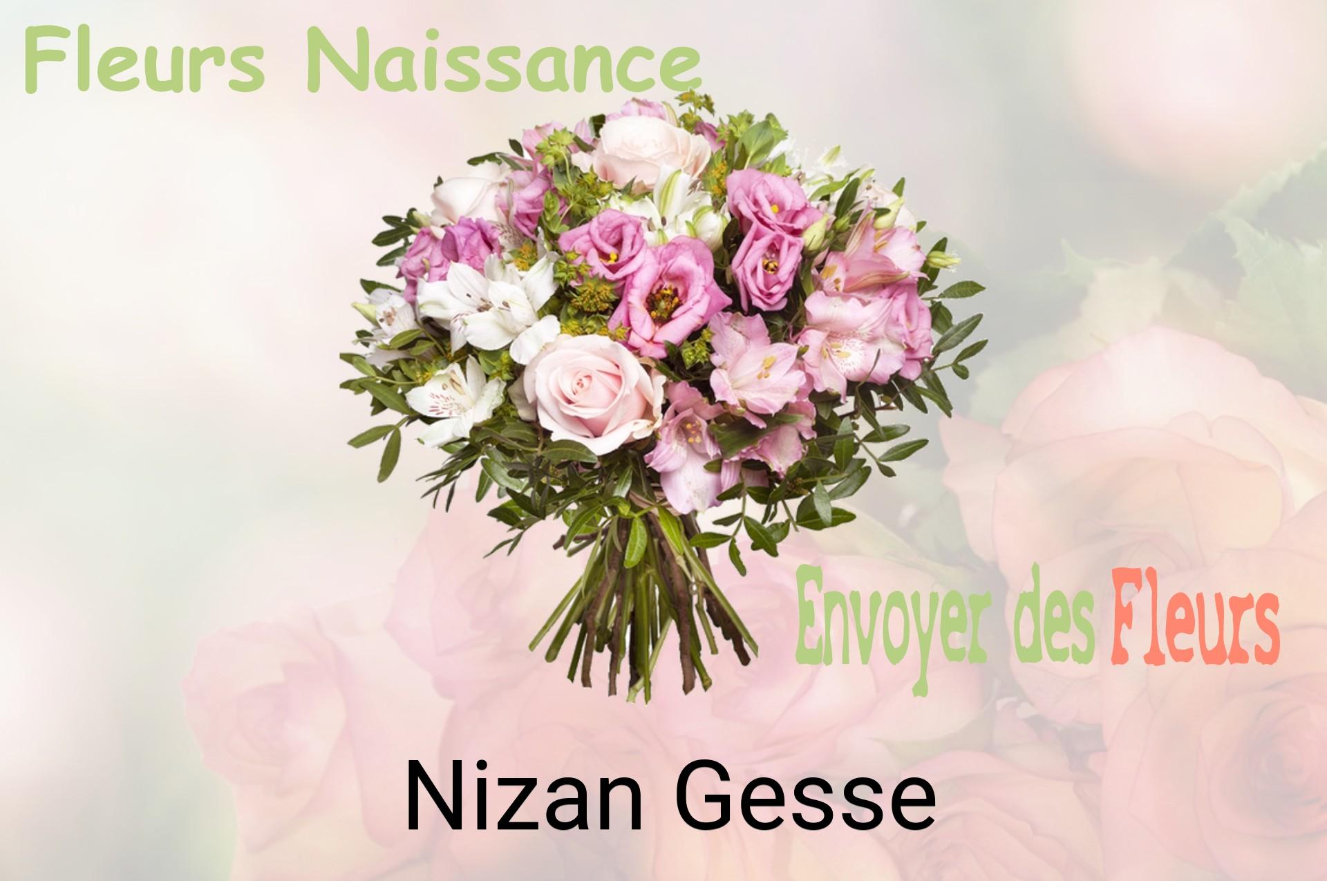 Bouquet de fleurs de naissance livré à Nizan-Gesse